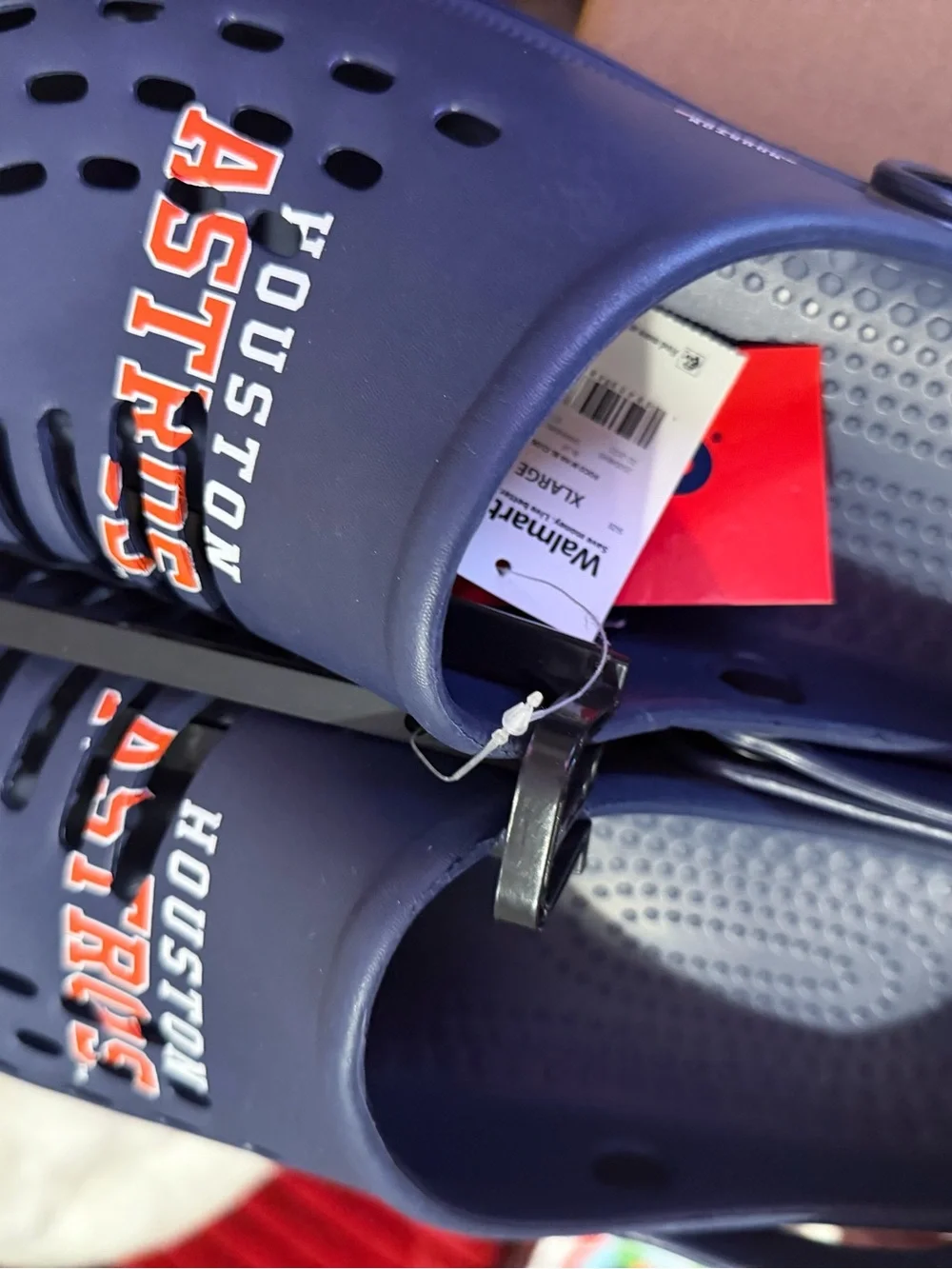 Adult Houston Astros slip-on clogs